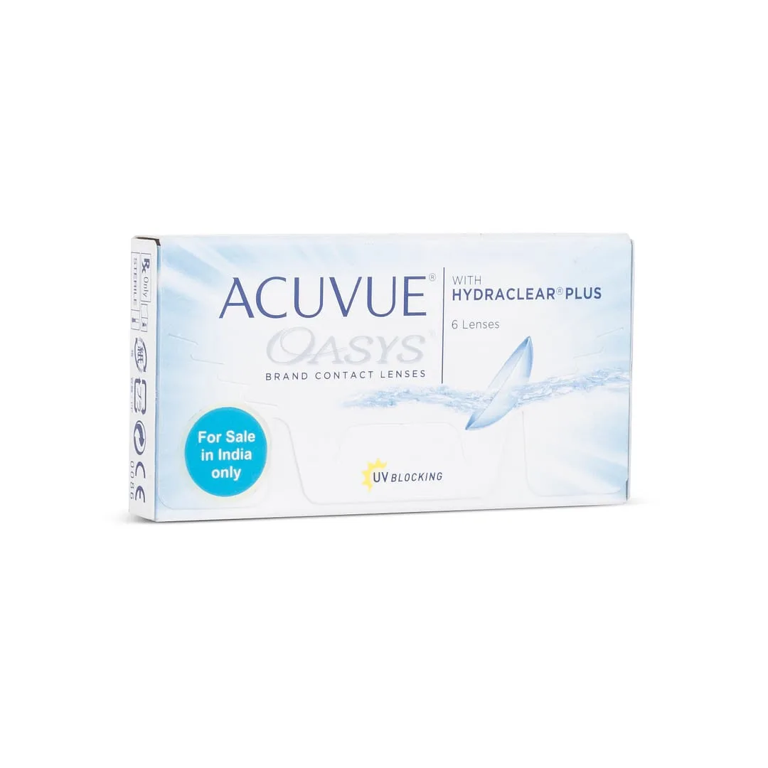 Johnson & Johnson Acuvue Oasys with HydraClear Plus (6 Lens Pack) - Clear
