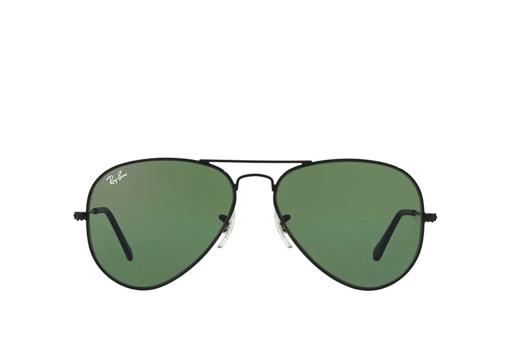 Ray-Ban RB3025 Aviator - Black / Green G-15 (002)