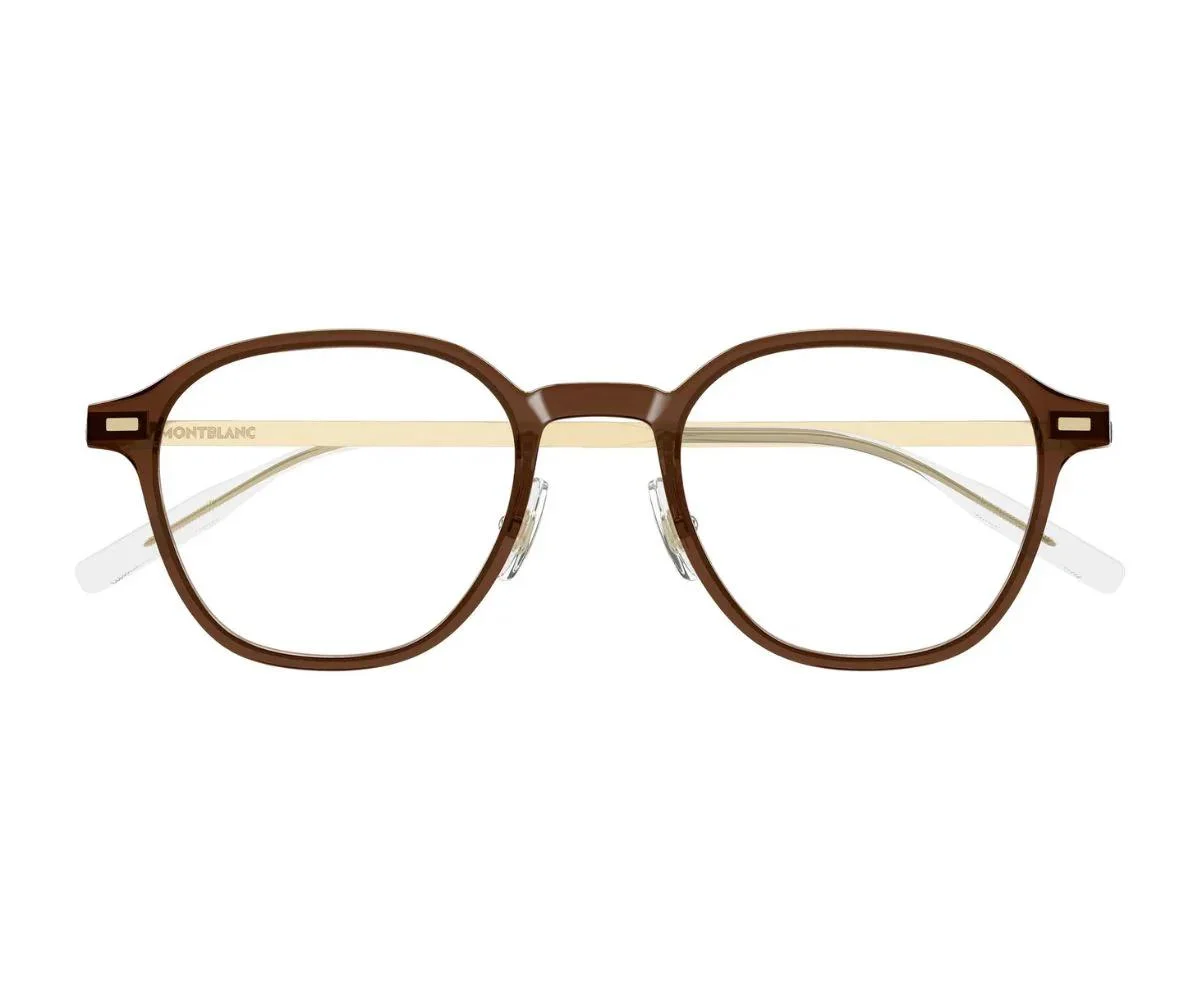 Montblanc Montblanc 0427O - Walnut Brown & Gold