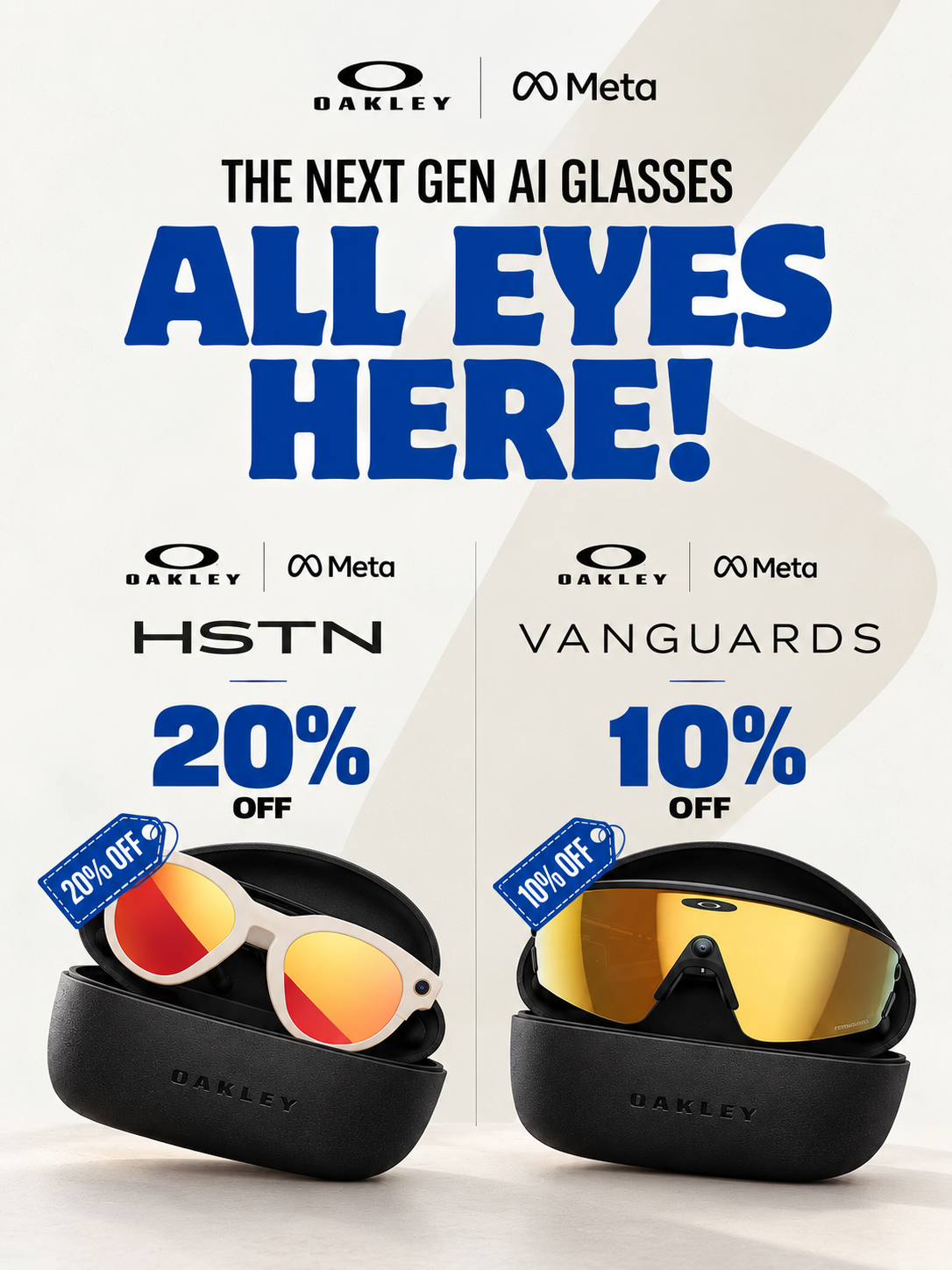 Oakley Meta AI Smart Glasses Sale Poster