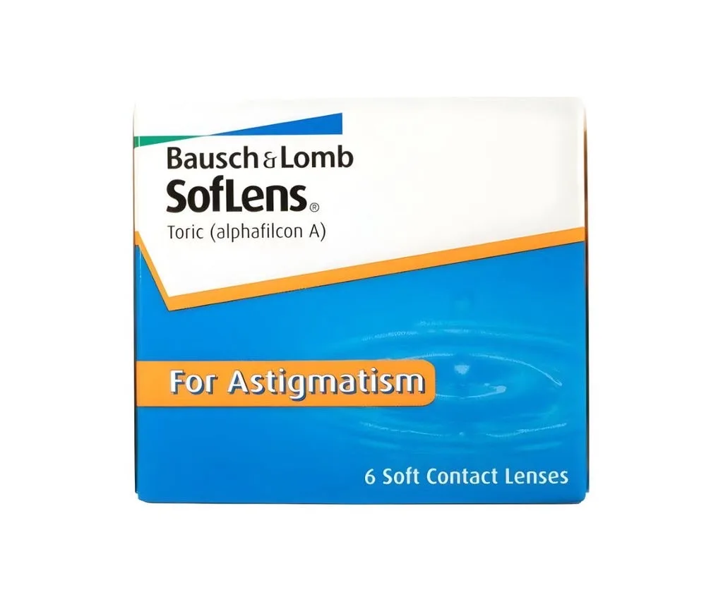 Bausch & Lomb SofLens Toric for Astigmatism (6 Lens Pack) - Clear
